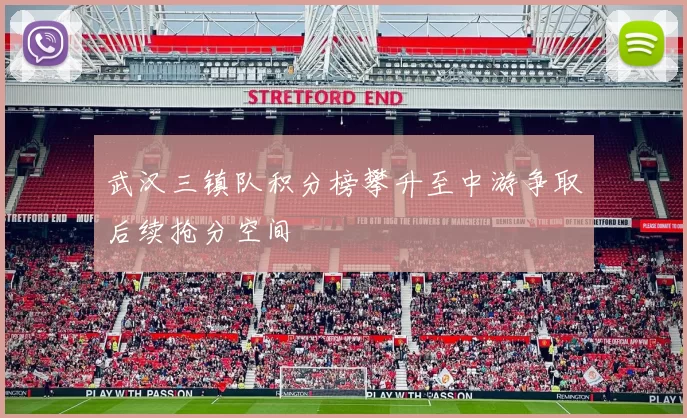 武汉三镇队积分榜攀升至中游争取后续抢分空间